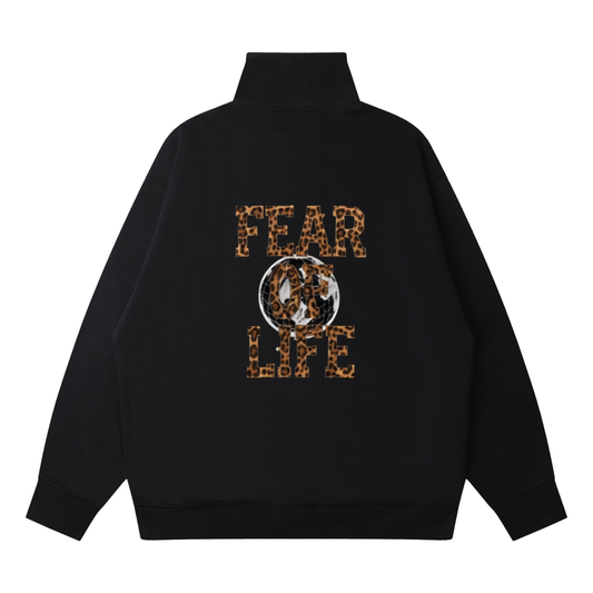Quarter-Zip Drop Shoulder Sweatshirt
