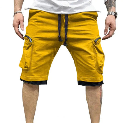 Cargo Shorts Men Loose Casual Multi Pocket Baggy Shorts Hip Hop Military Shorts Fitness Casual Shorts Running Shorts