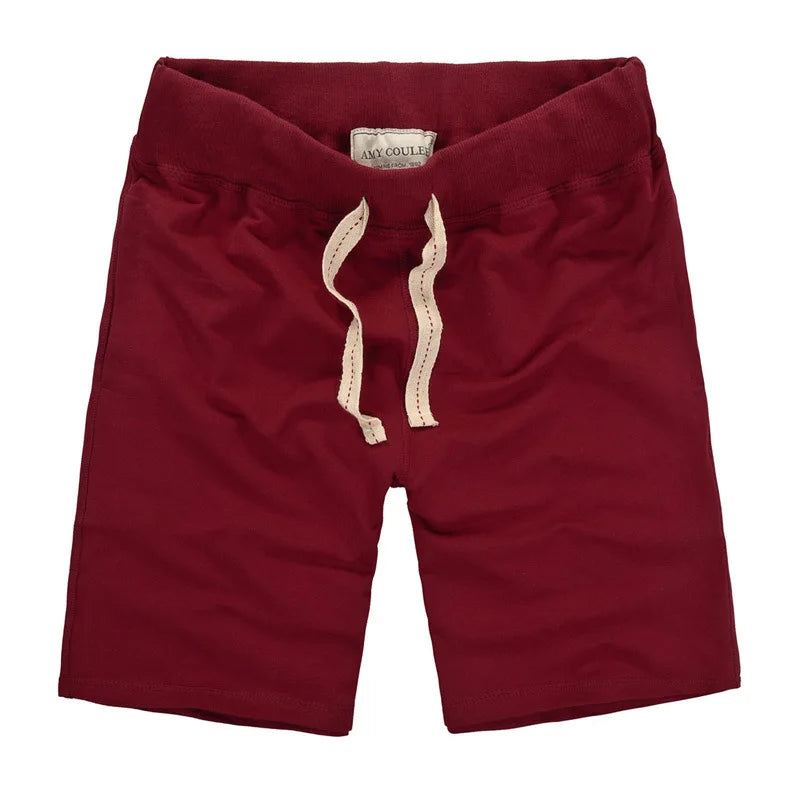 Summer Men Cotton Sport Beach Shorts Breathable Casual Basketball Shorts Gym Running Shorts Training Crossfit Shorts Man Clothes