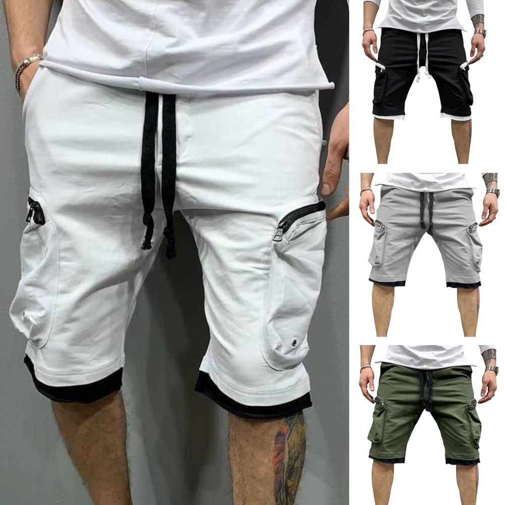 Cargo Shorts Men Loose Casual Multi Pocket Baggy Shorts Hip Hop Military Shorts Fitness Casual Shorts Running Shorts
