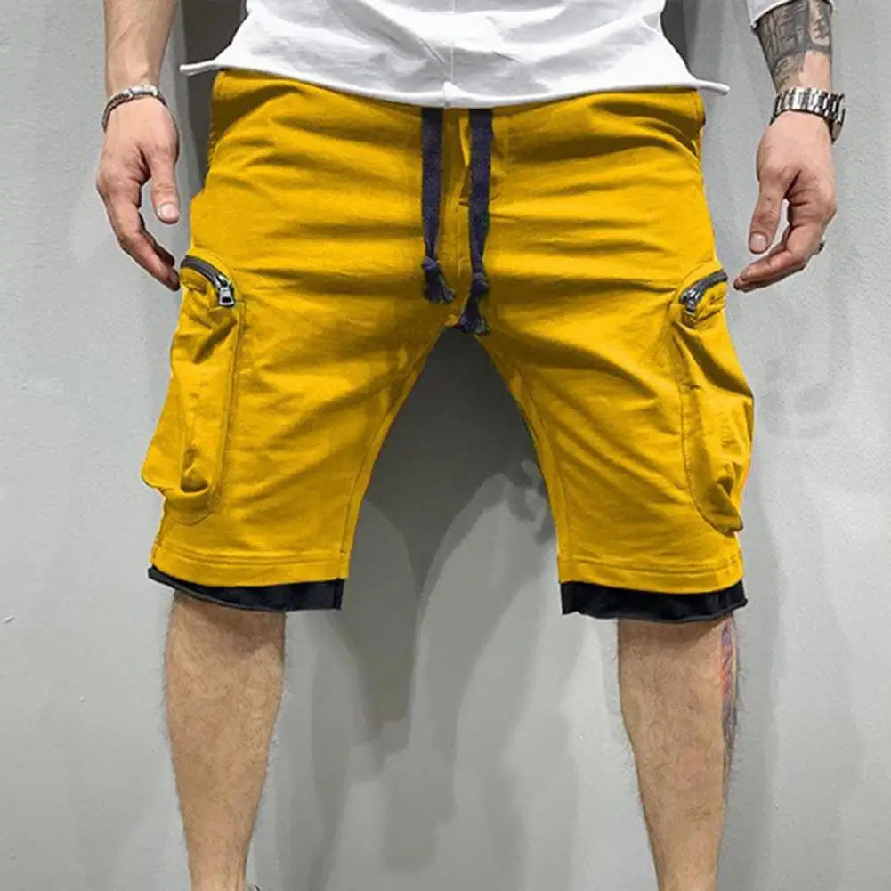 Cargo Shorts Men Loose Casual Multi Pocket Baggy Shorts Hip Hop Military Shorts Fitness Casual Shorts Running Shorts
