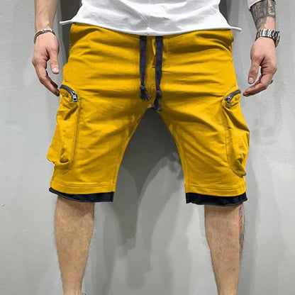 Cargo Shorts Men Loose Casual Multi Pocket Baggy Shorts Hip Hop Military Shorts Fitness Casual Shorts Running Shorts