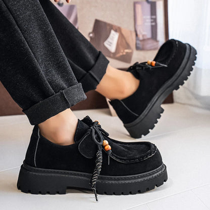 Men's Wide Toe Barefoot Shoes Classic Retro Casual Shoes Lightweight Outdoor Sports Walking Shoes Brown Thick Soled Work Shoes