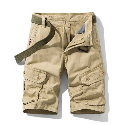 New Summer Men Cargo Shorts Cotton Multi-pocket Tactical Shorts Mens Casual Bermuda Shorts Outdoor Military Jogger Shorts Male
