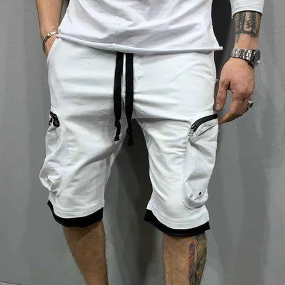 Cargo Shorts Men Loose Casual Multi Pocket Baggy Shorts Hip Hop Military Shorts Fitness Casual Shorts Running Shorts