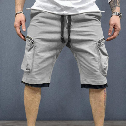 Cargo Shorts Men Loose Casual Multi Pocket Baggy Shorts Hip Hop Military Shorts Fitness Casual Shorts Running Shorts