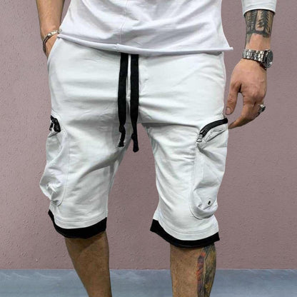 Cargo Shorts Men Loose Casual Multi Pocket Baggy Shorts Hip Hop Military Shorts Fitness Casual Shorts Running Shorts