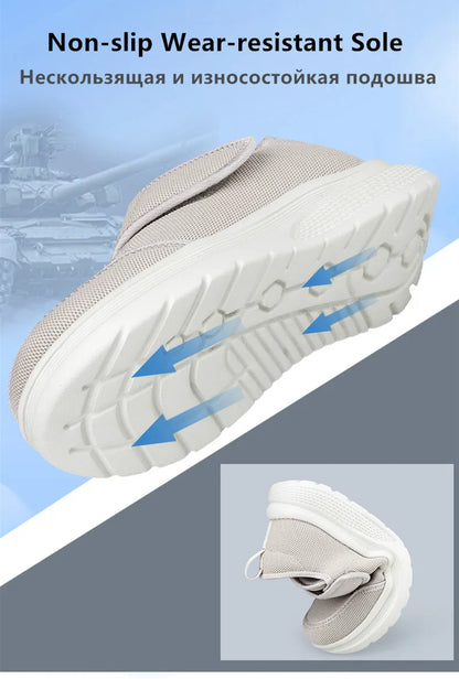New Wide Toe Men's Barefoot Shoes Orthopedics Wide Feet Swollen Shoes Comfortable Diabetic Shoe Walking Shoes Men's Shoes