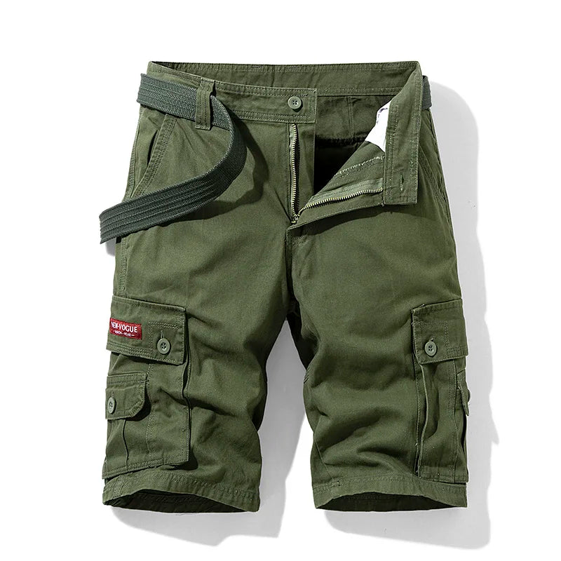 New Summer Men Cargo Shorts Cotton Multi-pocket Tactical Shorts Mens Casual Bermuda Shorts Outdoor Military Jogger Shorts Male