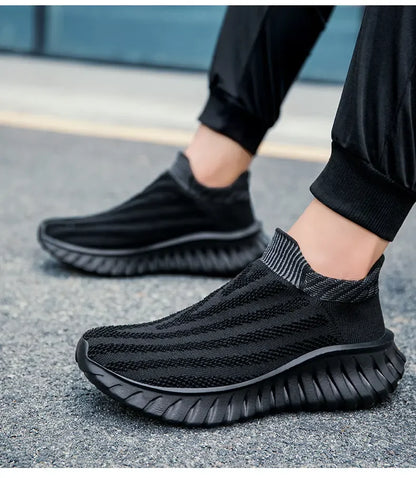 Men's One Foot Walking Shoes Anti Slip Running Shoes, Breathable Thick Soled Shoe Lightweight Fitness Casual Sneakers for Women