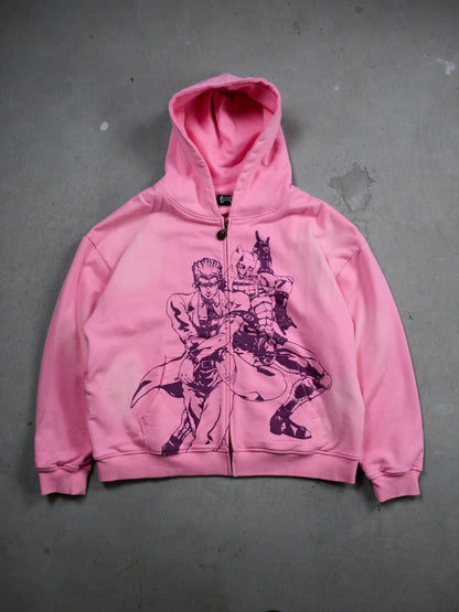Echoes Act 3 Zip Up Hoodie Jojo Bizarre Adventure Hoodies Women Y2k Oversized Hip Hop Couples Harajuku Street Men Sweatshirt