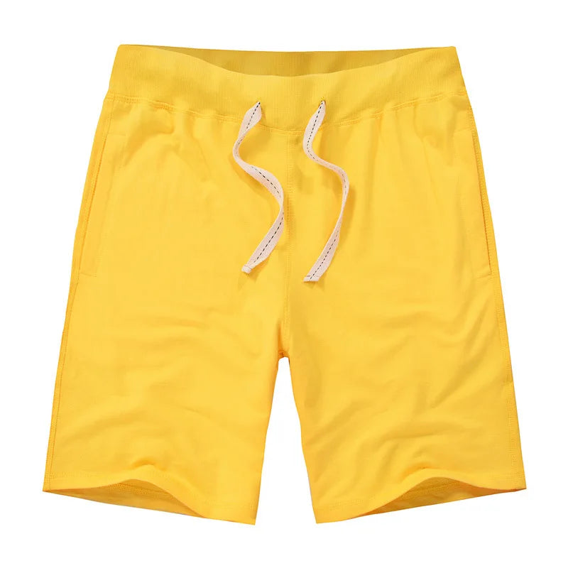 Summer Men Cotton Sport Beach Shorts Breathable Casual Basketball Shorts Gym Running Shorts Training Crossfit Shorts Man Clothes