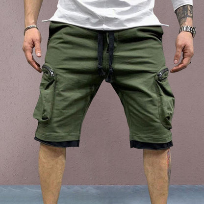 Cargo Shorts Men Loose Casual Multi Pocket Baggy Shorts Hip Hop Military Shorts Fitness Casual Shorts Running Shorts