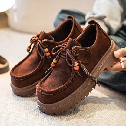 Men's Wide Toe Barefoot Shoes Classic Retro Casual Shoes Lightweight Outdoor Sports Walking Shoes Brown Thick Soled Work Shoes