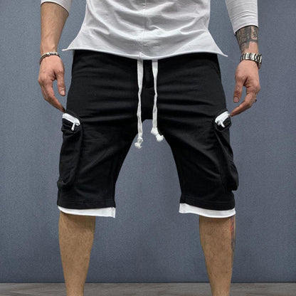Cargo Shorts Men Loose Casual Multi Pocket Baggy Shorts Hip Hop Military Shorts Fitness Casual Shorts Running Shorts