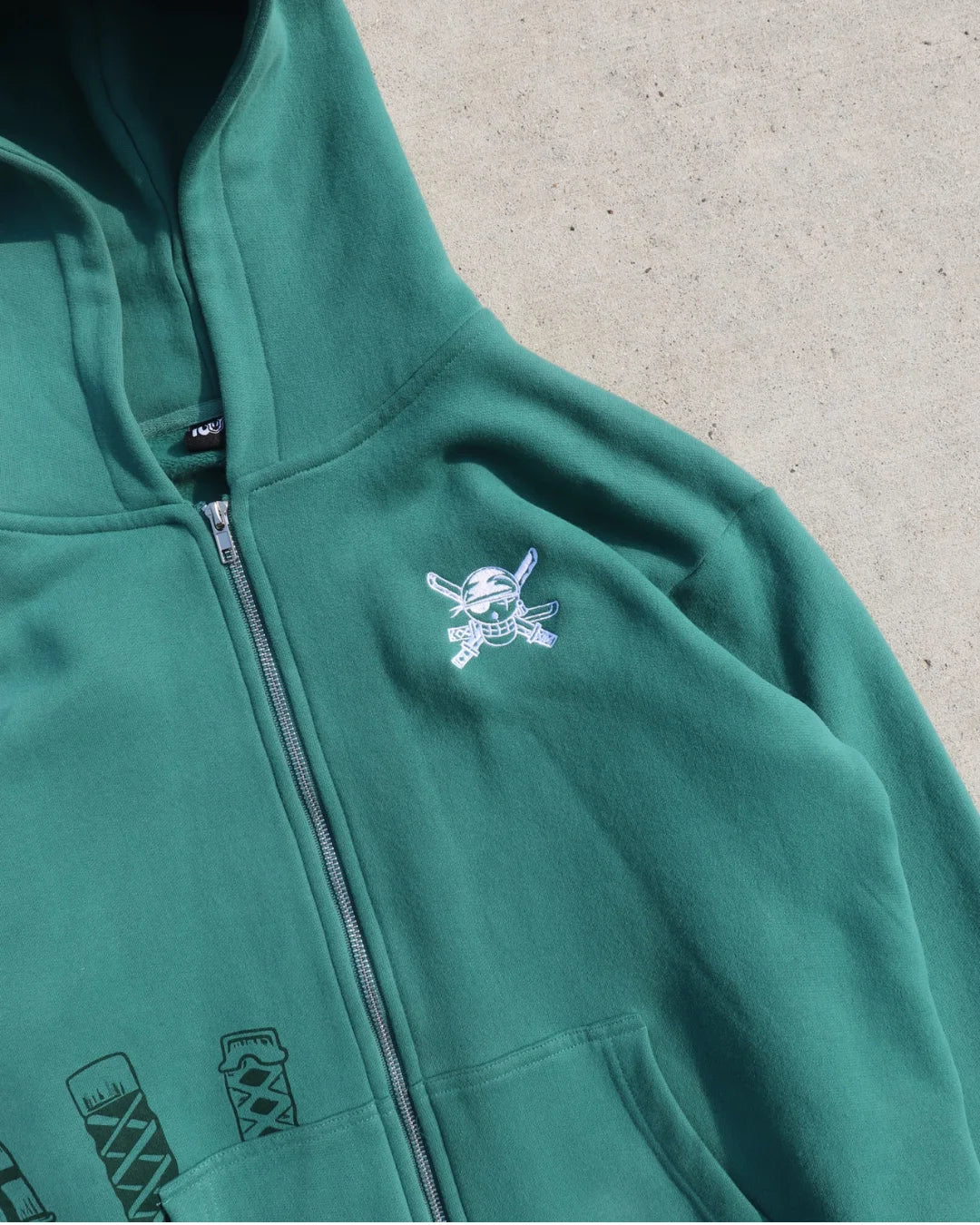 Three Swords Zip-Up Hoodies Embroidery Anime Hoodie Hip Hop Couples Harajuku Y2k Street Sweatshirt Men Clothing