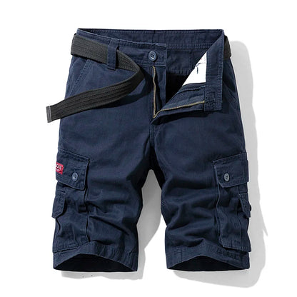 New Summer Men Cargo Shorts Cotton Multi-pocket Tactical Shorts Mens Casual Bermuda Shorts Outdoor Military Jogger Shorts Male
