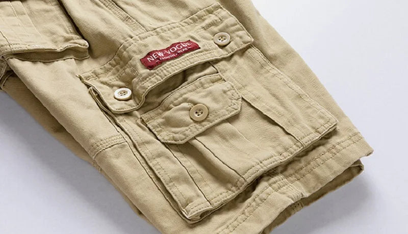 New Summer Men Cargo Shorts Cotton Multi-pocket Tactical Shorts Mens Casual Bermuda Shorts Outdoor Military Jogger Shorts Male