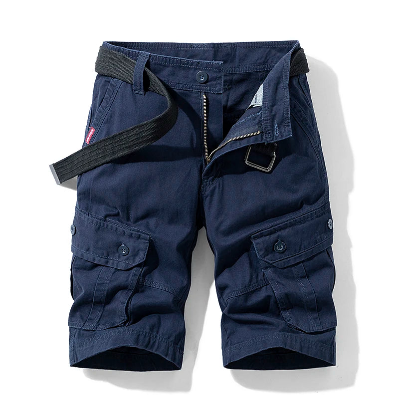 New Summer Men Cargo Shorts Cotton Multi-pocket Tactical Shorts Mens Casual Bermuda Shorts Outdoor Military Jogger Shorts Male
