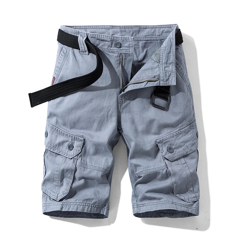 New Summer Men Cargo Shorts Cotton Multi-pocket Tactical Shorts Mens Casual Bermuda Shorts Outdoor Military Jogger Shorts Male