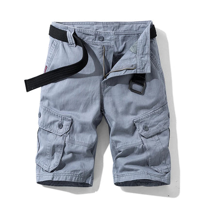 New Summer Men Cargo Shorts Cotton Multi-pocket Tactical Shorts Mens Casual Bermuda Shorts Outdoor Military Jogger Shorts Male