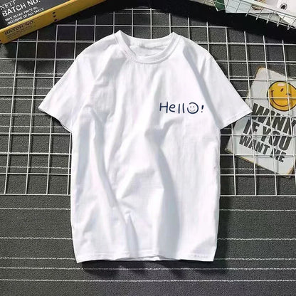 Womens Round Neck T-shirt with Arm Niche Design Printed Summer New Roosevelt Slim Fit Fashionable Top Plus Size Cotton Shirt Top