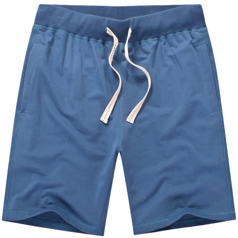 Summer Men Cotton Sport Beach Shorts Breathable Casual Basketball Shorts Gym Running Shorts Training Crossfit Shorts Man Clothes
