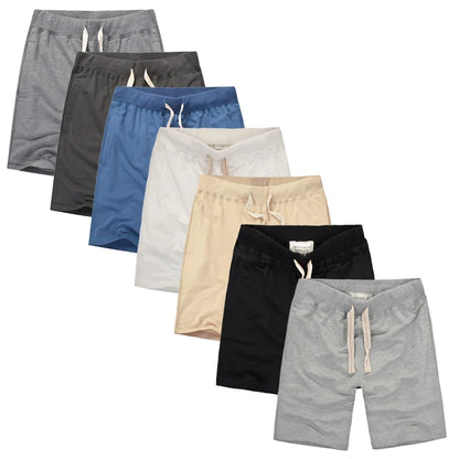 Summer Men Cotton Sport Beach Shorts Breathable Casual Basketball Shorts Gym Running Shorts Training Crossfit Shorts Man Clothes