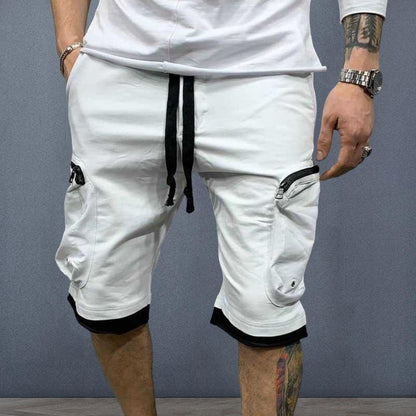 Cargo Shorts Men Loose Casual Multi Pocket Baggy Shorts Hip Hop Military Shorts Fitness Casual Shorts Running Shorts