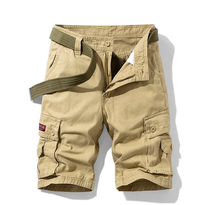 New Summer Men Cargo Shorts Cotton Multi-pocket Tactical Shorts Mens Casual Bermuda Shorts Outdoor Military Jogger Shorts Male