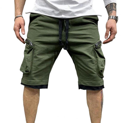 Cargo Shorts Men Loose Casual Multi Pocket Baggy Shorts Hip Hop Military Shorts Fitness Casual Shorts Running Shorts