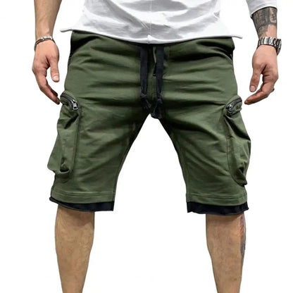 Cargo Shorts Men Loose Casual Multi Pocket Baggy Shorts Hip Hop Military Shorts Fitness Casual Shorts Running Shorts