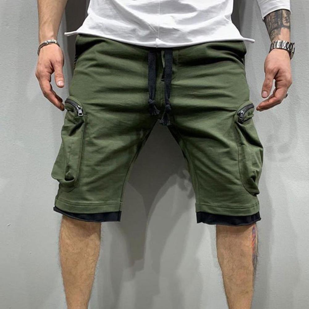 Cargo Shorts Men Loose Casual Multi Pocket Baggy Shorts Hip Hop Military Shorts Fitness Casual Shorts Running Shorts