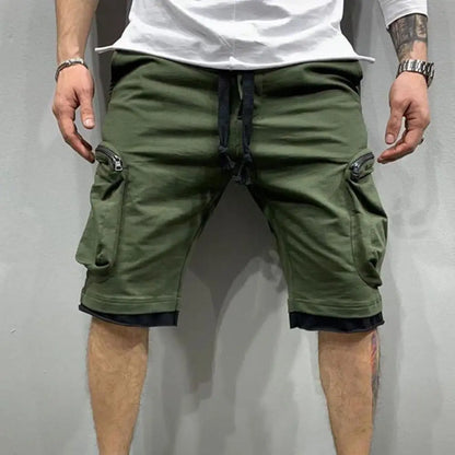 Cargo Shorts Men Loose Casual Multi Pocket Baggy Shorts Hip Hop Military Shorts Fitness Casual Shorts Running Shorts