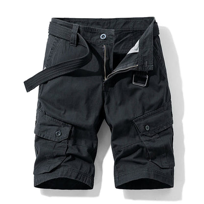 New Summer Men Cargo Shorts Cotton Multi-pocket Tactical Shorts Mens Casual Bermuda Shorts Outdoor Military Jogger Shorts Male