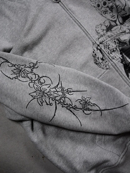 Echoes Act 3 Zip Up Hoodie Jojo Bizarre Adventure Hoodies Women Y2k Oversized Hip Hop Couples Harajuku Street Men Sweatshirt