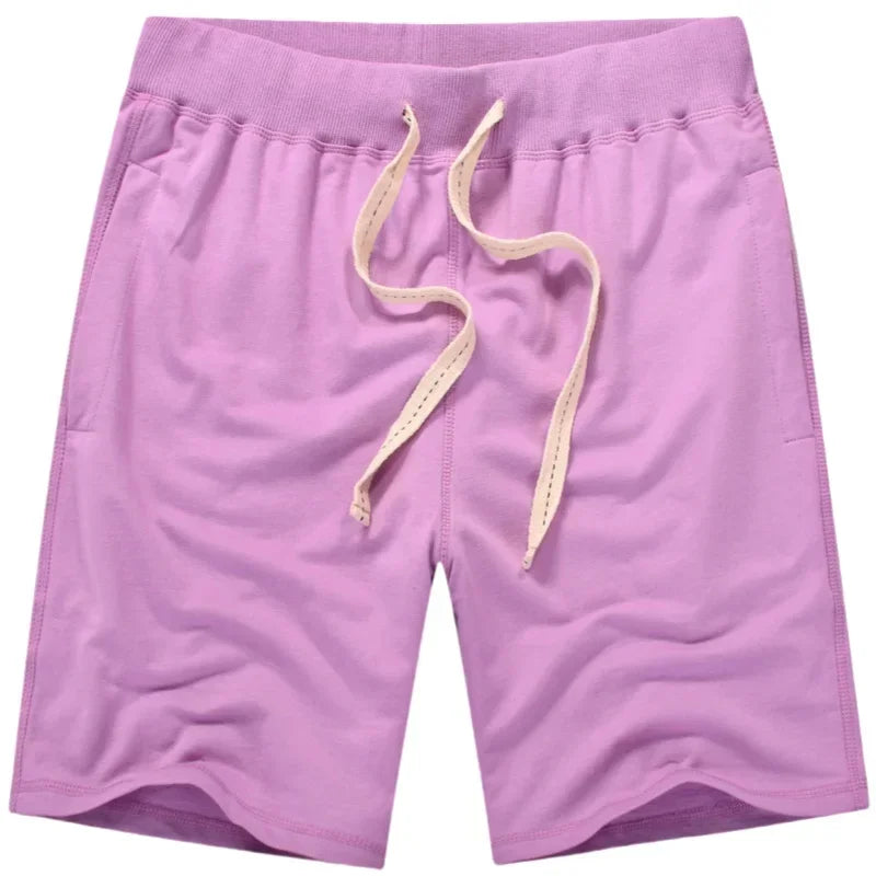 Summer Men Cotton Sport Beach Shorts Breathable Casual Basketball Shorts Gym Running Shorts Training Crossfit Shorts Man Clothes