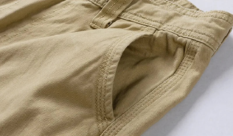 New Summer Men Cargo Shorts Cotton Multi-pocket Tactical Shorts Mens Casual Bermuda Shorts Outdoor Military Jogger Shorts Male