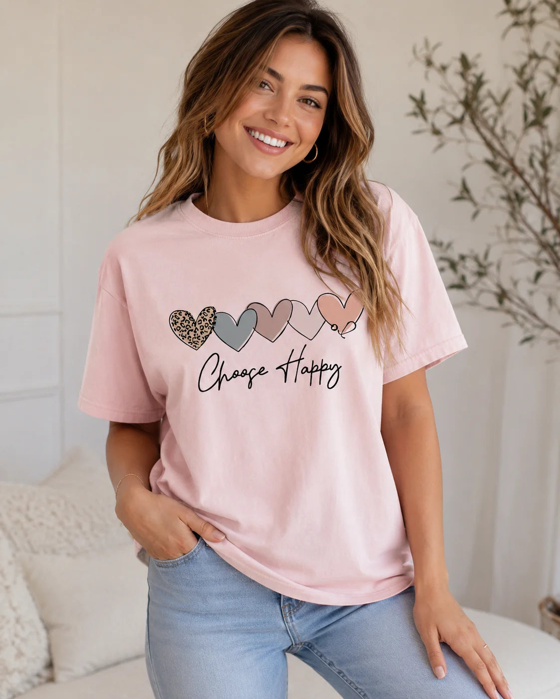 Womens Round Neck T-shirt with Arm Niche Design Printed Summer New Roosevelt Slim Fit Fashionable Top Plus Size Cotton Shirt Top