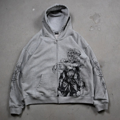 Three Swords Zip-Up Hoodies Embroidery Anime Hoodie Hip Hop Couples Harajuku Y2k Street Sweatshirt Men Clothing