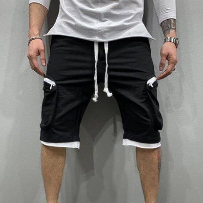 Cargo Shorts Men Loose Casual Multi Pocket Baggy Shorts Hip Hop Military Shorts Fitness Casual Shorts Running Shorts