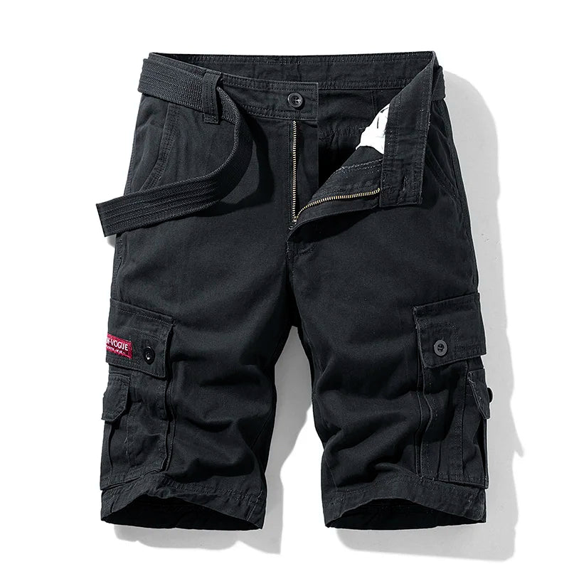 New Summer Men Cargo Shorts Cotton Multi-pocket Tactical Shorts Mens Casual Bermuda Shorts Outdoor Military Jogger Shorts Male