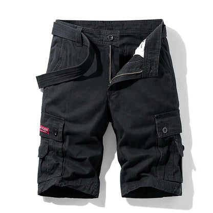 New Summer Men Cargo Shorts Cotton Multi-pocket Tactical Shorts Mens Casual Bermuda Shorts Outdoor Military Jogger Shorts Male