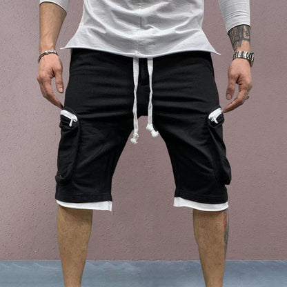 Cargo Shorts Men Loose Casual Multi Pocket Baggy Shorts Hip Hop Military Shorts Fitness Casual Shorts Running Shorts