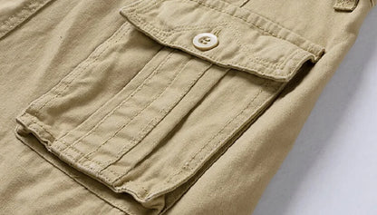 New Summer Men Cargo Shorts Cotton Multi-pocket Tactical Shorts Mens Casual Bermuda Shorts Outdoor Military Jogger Shorts Male