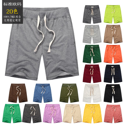 Summer Men Cotton Sport Beach Shorts Breathable Casual Basketball Shorts Gym Running Shorts Training Crossfit Shorts Man Clothes