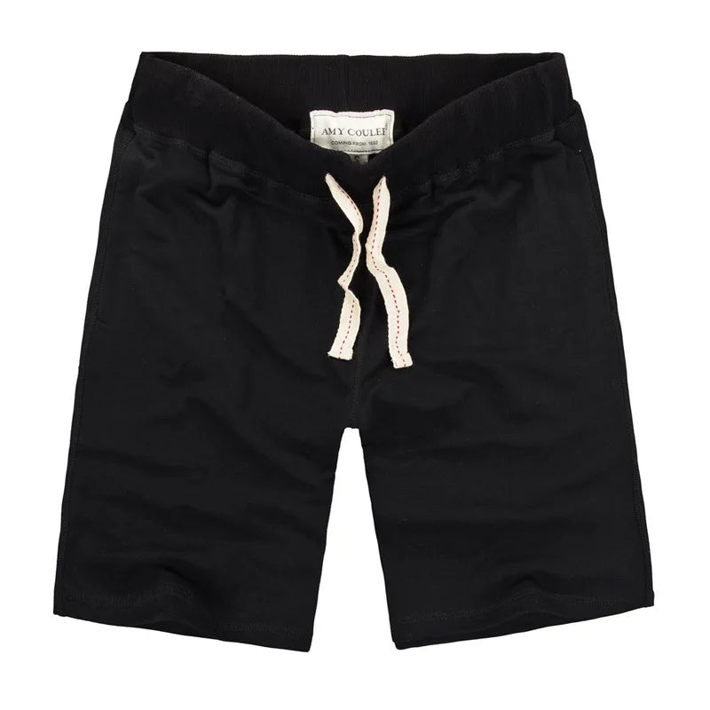 Summer Men Cotton Sport Beach Shorts Breathable Casual Basketball Shorts Gym Running Shorts Training Crossfit Shorts Man Clothes