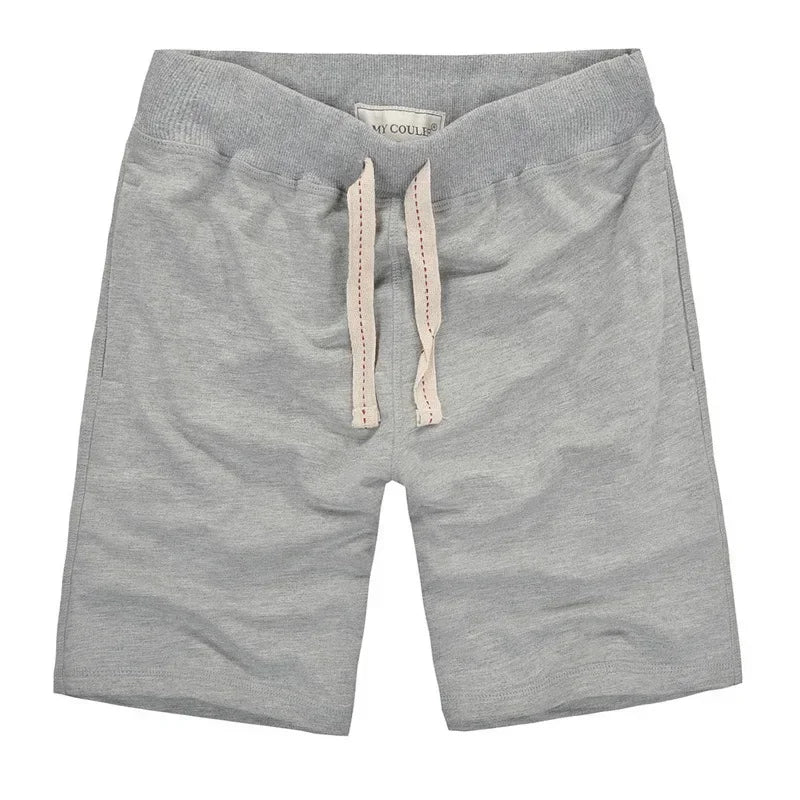 Summer Men Cotton Sport Beach Shorts Breathable Casual Basketball Shorts Gym Running Shorts Training Crossfit Shorts Man Clothes