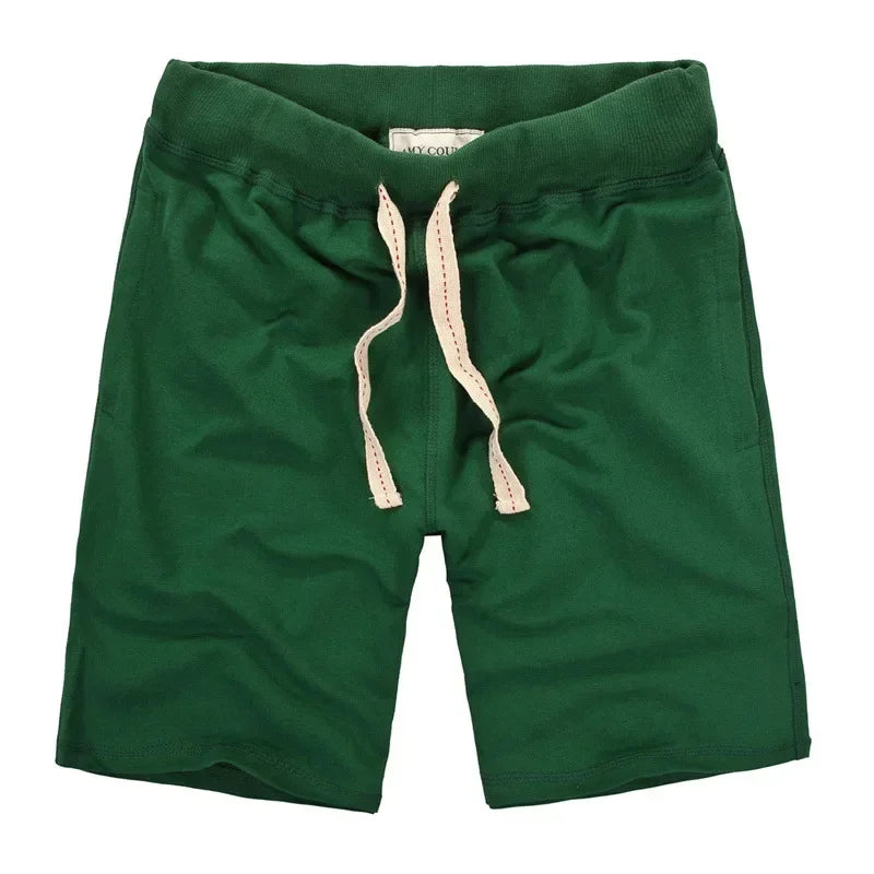 Summer Men Cotton Sport Beach Shorts Breathable Casual Basketball Shorts Gym Running Shorts Training Crossfit Shorts Man Clothes