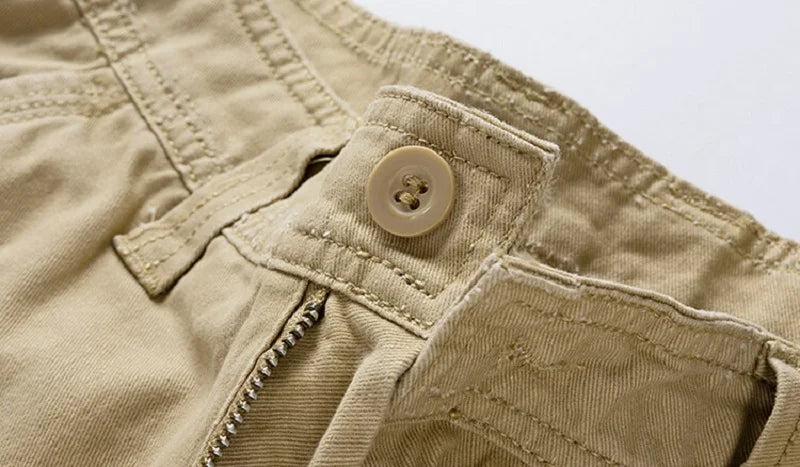 New Summer Men Cargo Shorts Cotton Multi-pocket Tactical Shorts Mens Casual Bermuda Shorts Outdoor Military Jogger Shorts Male